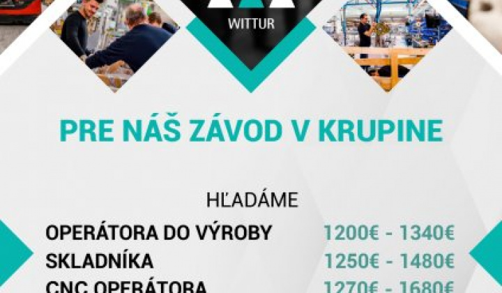 1. fotografia fotogalérie Aktuality / Poď pracovať s nami - Wittur - foto